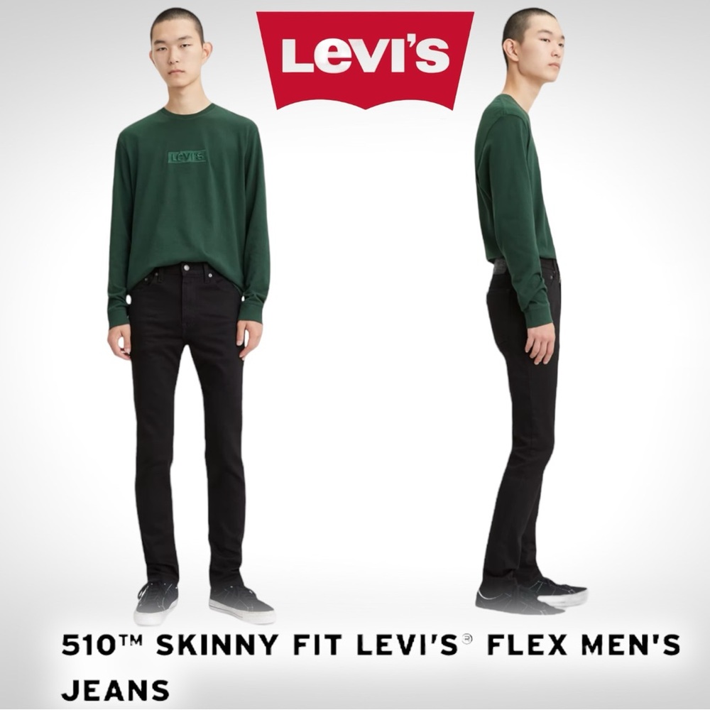 Levi’s Men’s 510 Black Skinny Fit Jeans